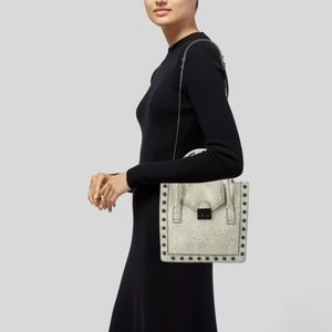 Loeffler Randall leather handle bag